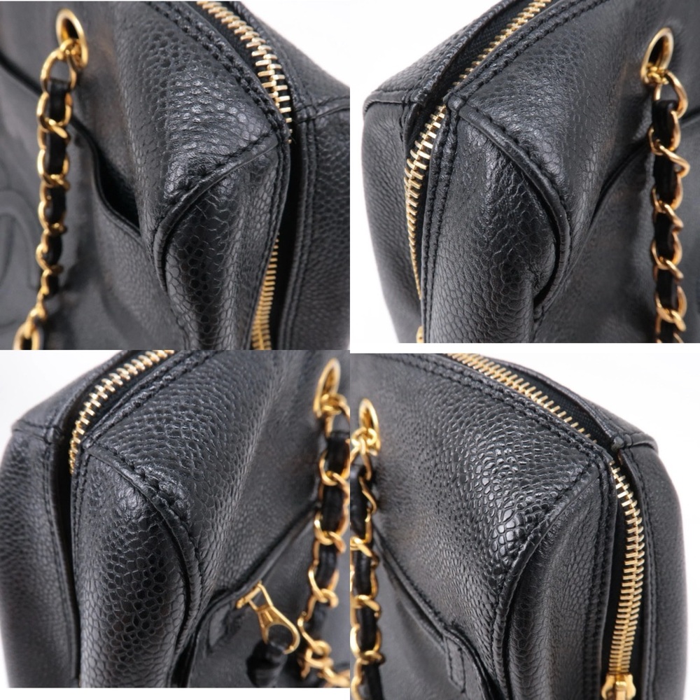 💎 ✨BEAUTIFUL✨💎 TRAVEL XL CAVIAR CHANEL TOTE ZIPPER TOP - Picture 7 of 15